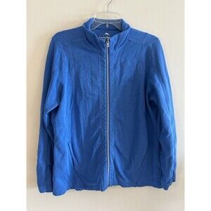 Tommy Bahama Jacket Womens Full Zip Long Sleeve Outdoors Blue Size L